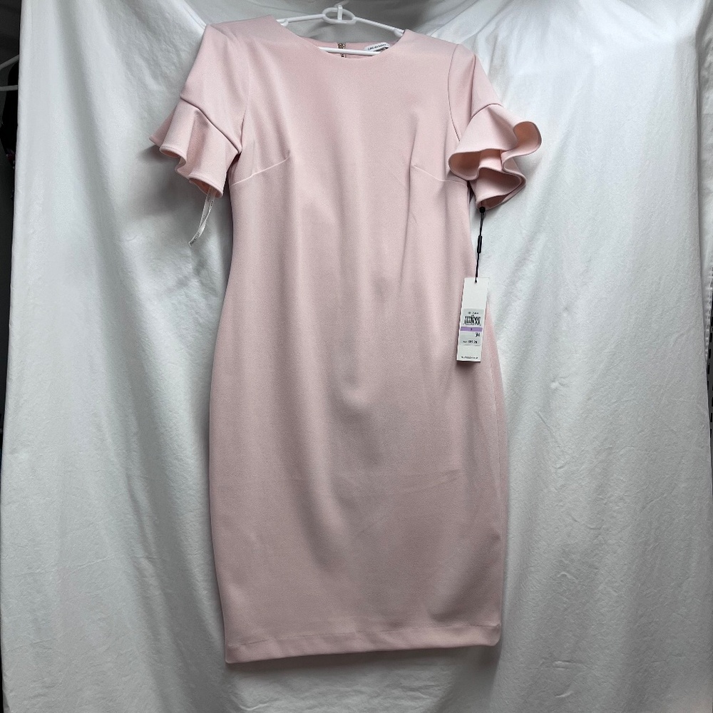 Calvin Klein pink sheath dress